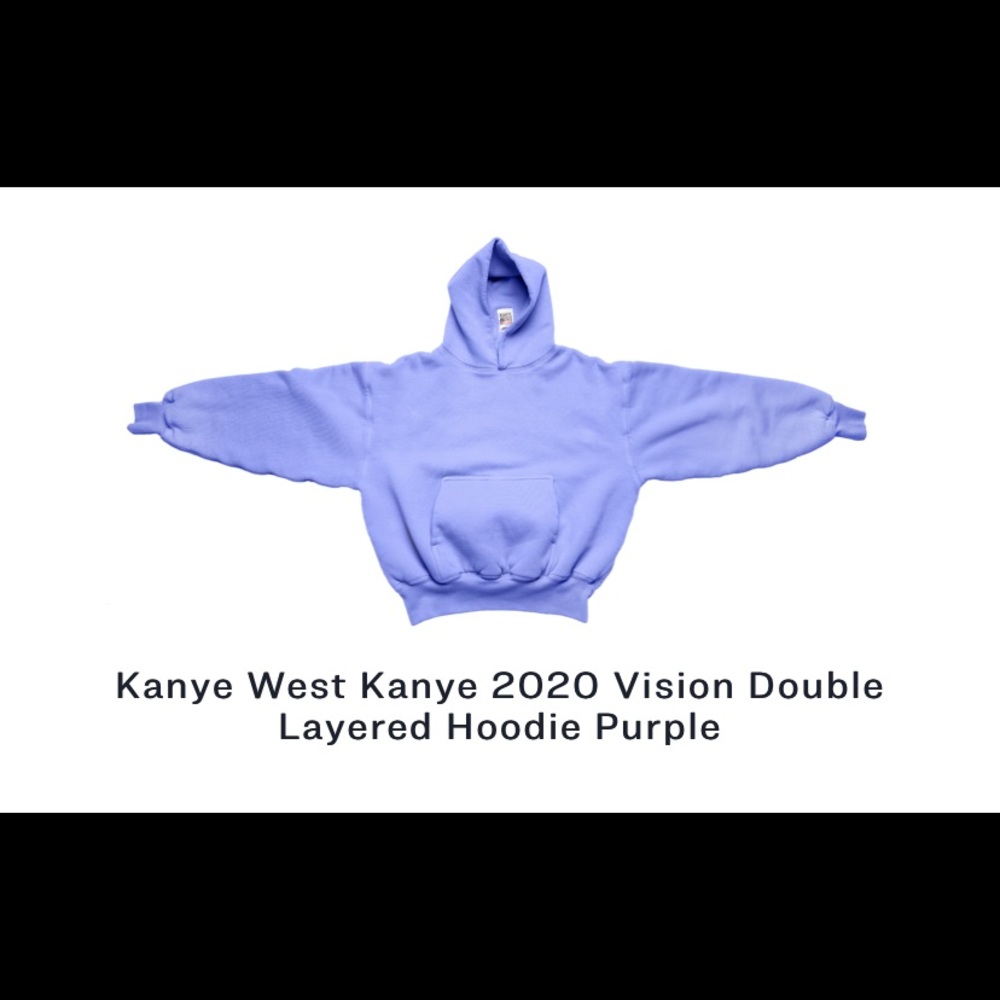 Purple Kanye West sweatshirt